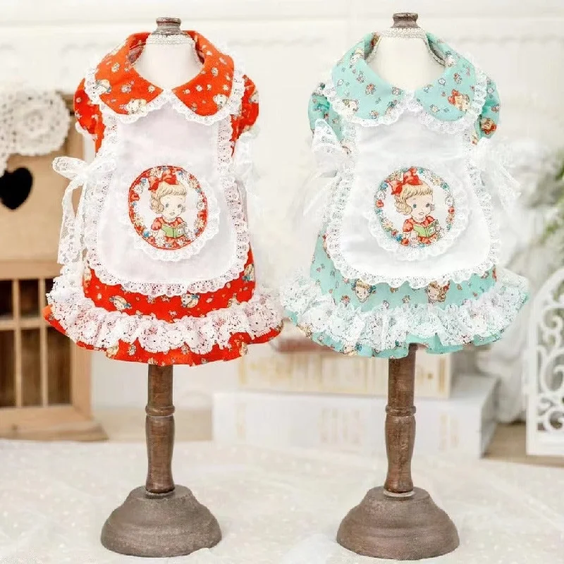 TaniWina  Purrfectly Princess Pet Valentine's Lolita Dress Pet Clothes for Small Dog