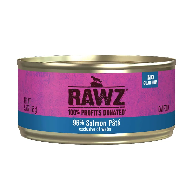 Rawz 96% Salmon Pate Cat Food (SINGLE CANS)