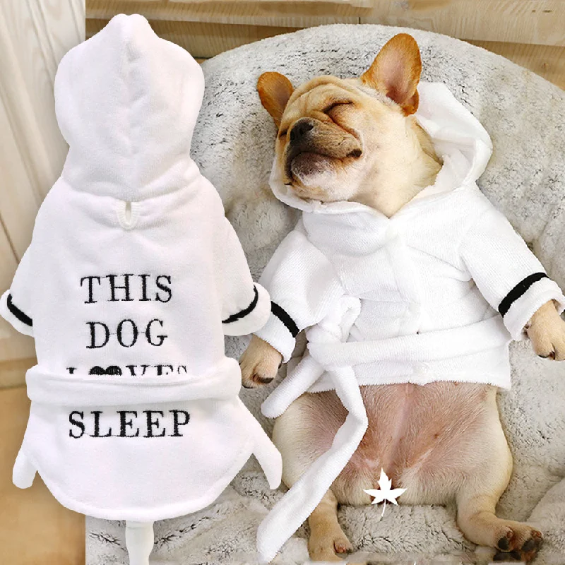 Sleepy Dog Pet Clothes Robe