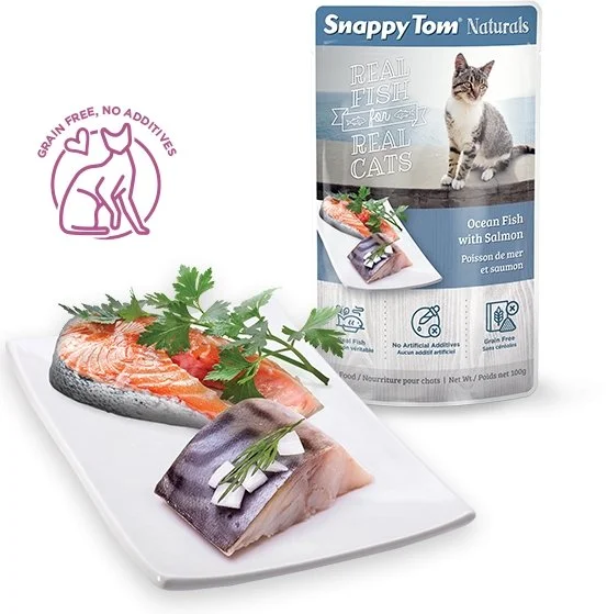 Snappy Tom - Naturals Cat Pouches - Ocean Fish with Salmon 100g