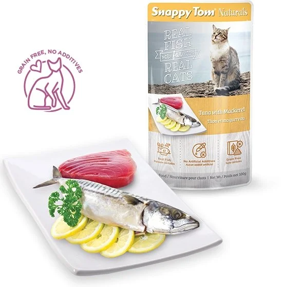 Snappy Tom - Naturals Cat Pouches - Tuna & Mackerel 100g