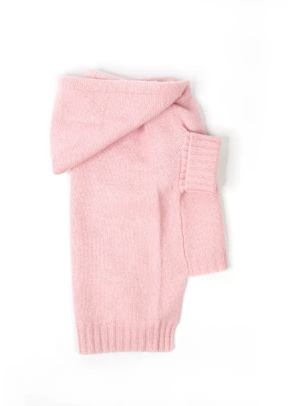 SOFT PINK CASHMERE HOODIE