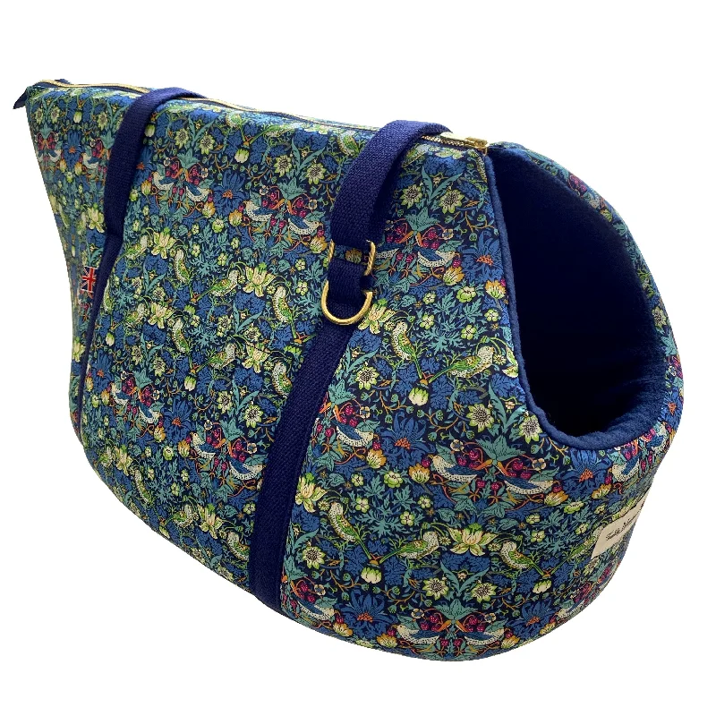 Strawberry Thief Adjustable Luxury Dog Carrier