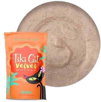 Tiki Cat - Velvet Mousse Pouches - Chicken  2.8 oz