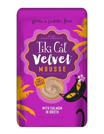 Tiki Cat - Velvet Mousse Pouches - Wild Salmon In Broth