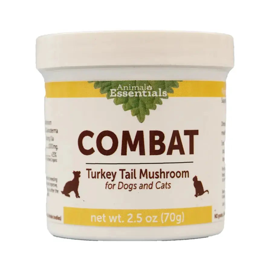 Animal Essentials Combat Turkey Tail Mushroom Cat & Dog Vitamin Supplement 70g