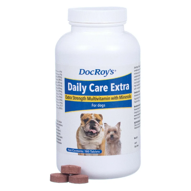 Doc Roy's Daily Care Extra Canine, 180 ct