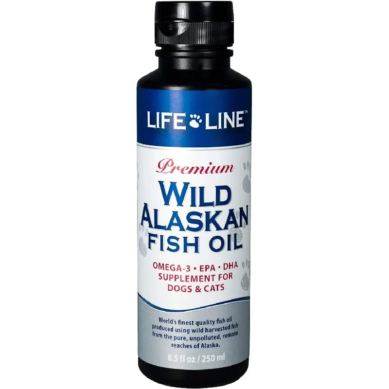 Life Line Pet Nutrition Wild Alaskan Fish Oil Omega-3 Supplement for Skin & Coat