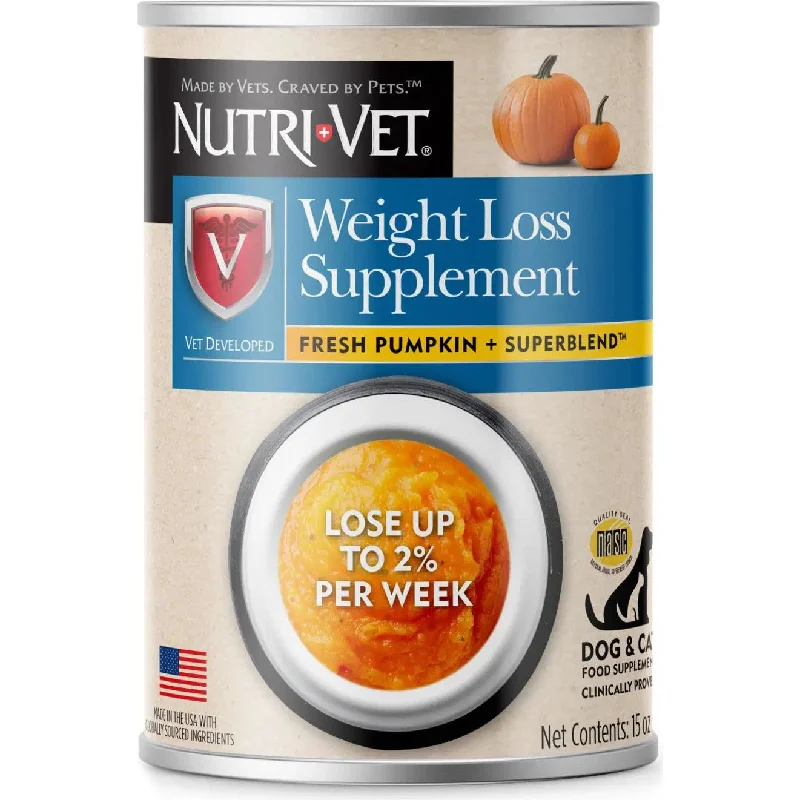 Nutri-Vet Weight Loss Supplement Fresh Pumpkin & Superblend 15oz