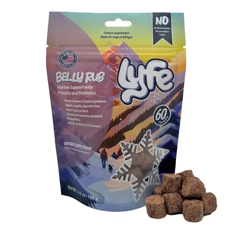 OC Lyfe Belly Rub Cold Press Chews 6oz