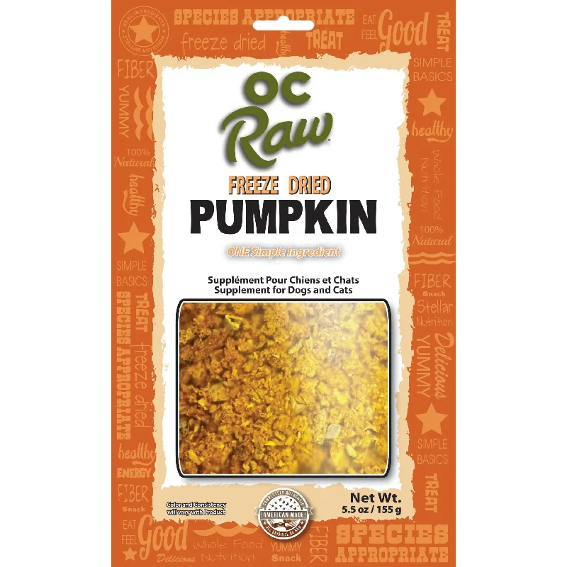 OC Raw Pumpkin Rox Freeze Dried Dog Supplements 5.5oz