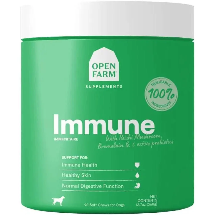 Open Farm Immune Chews Dog Supplement 90 Count