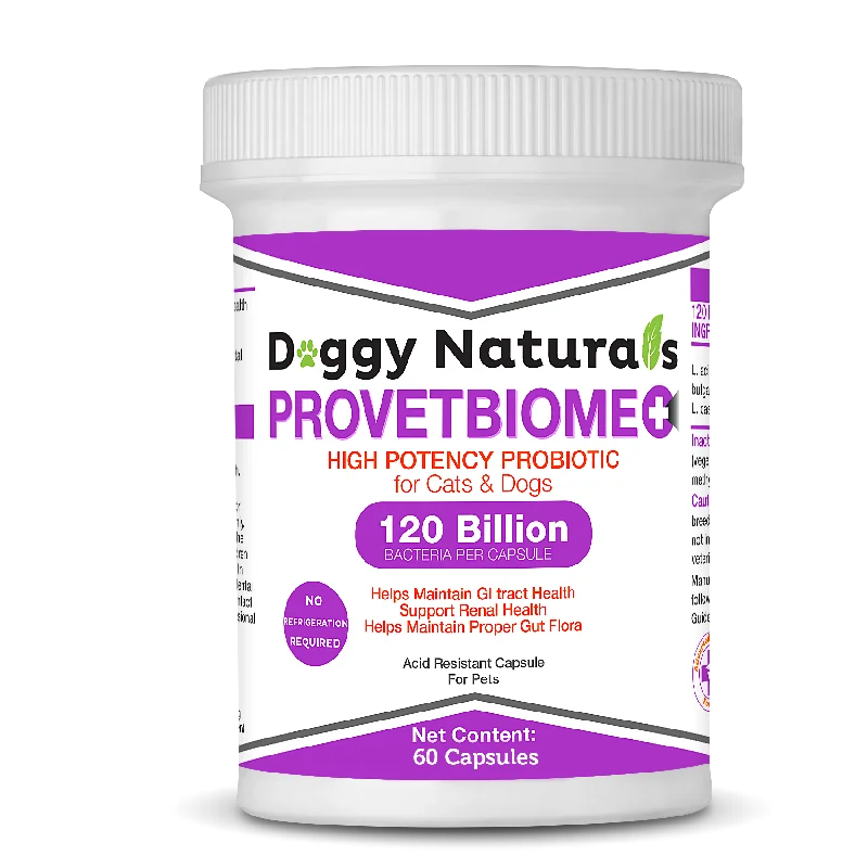 ProVetBiome Plus High Potency Probiotics for Dog & Cat 60 Capsules