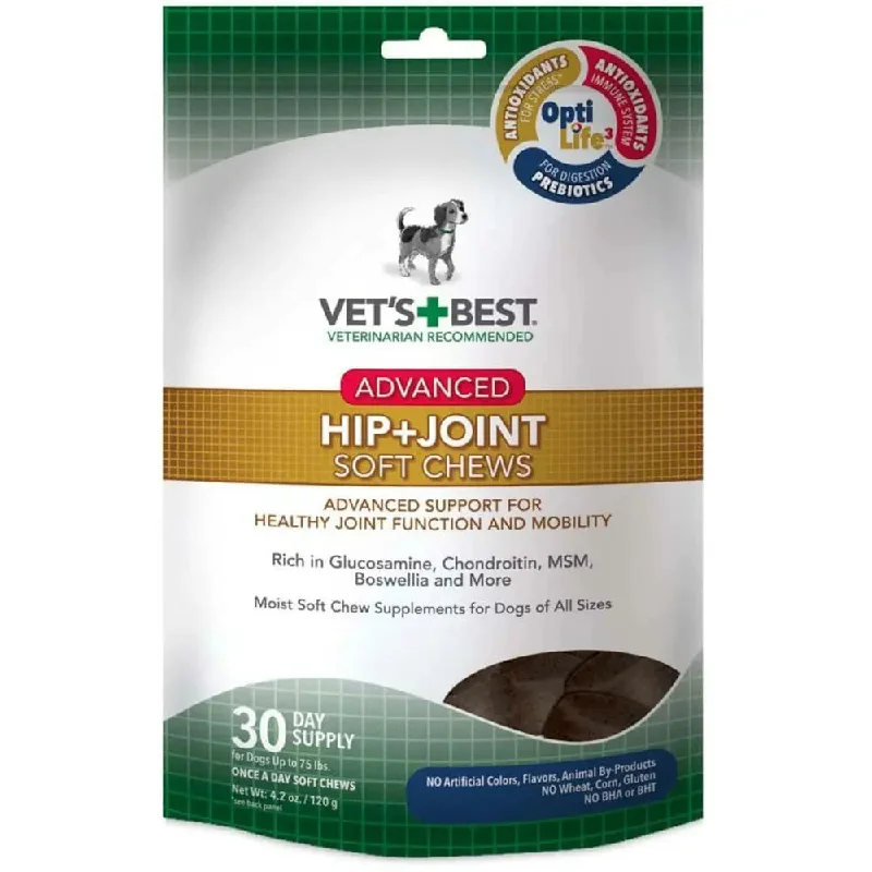 Vet's Best Advanced Hip and Joint Soft Chews 30 Chews, 4.2 oz