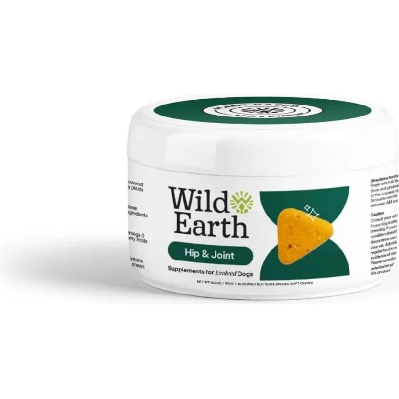 Wild Earth Hip & Joint Soft Chews Vegan Dog Supplements